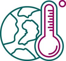 icône de vecteur de réchauffement climatique