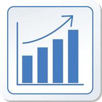 courbe de croissance icône illustration graphique vectorielle vecteur