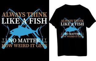 conception de t-shirt de pêche ou de navigation de plaisance vecteur