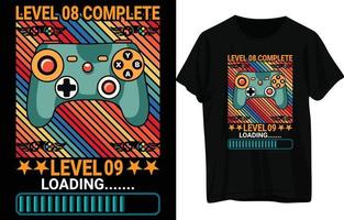 conception de t-shirt de jeu vecteur