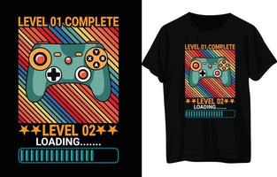 conception de t-shirt de jeu vecteur