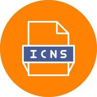 icône de format de fichier icns vecteur