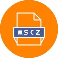 icône de format de fichier mscz vecteur