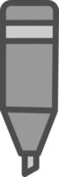 conception d'icône de vecteur de surligneur