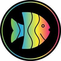 conception d'icône vectorielle de poisson-ange vecteur