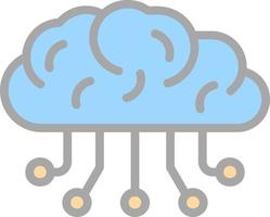 conception d'icône de vecteur de cerveau