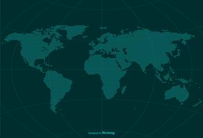 Pixel World Globe Carte Vecteur