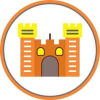 conception d'icône de vecteur de forteresse