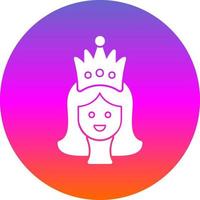 conception d'icône vecteur princesse