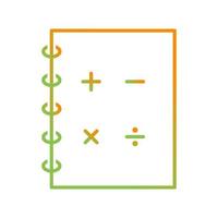 icône de vecteur de mathématiques