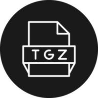 icône de format de fichier tgz vecteur