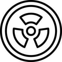 conception d'icône de vecteur de radioactivité