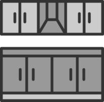 conception d'icône vectorielle de meubles de cuisine vecteur