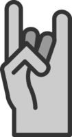 conception d'icônes vectorielles en langue des signes vecteur