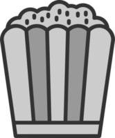 conception d'icône de vecteur de pop-corn
