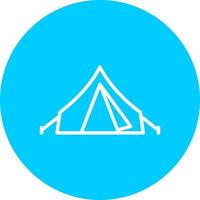 icône de vecteur de tente