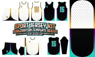 demi-teinte gradient maillot conception vêtements sublimation mise en page football basketball volley-ball badminton futsal vecteur