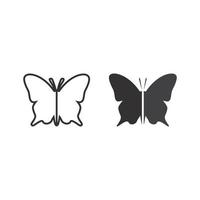 beauté papillon icône design des animaux insectes vecteur
