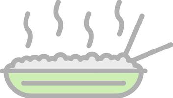 conception d'icône de vecteur de repas