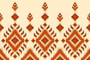 arrière-plan abstrait ikat ethnique. motif géométrique sans soudure en tribal. tissu style indien. vecteur