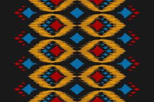 tapis ethnique motif tribal art. modèle sans couture ikat ethnique. style américain, mexicain. vecteur