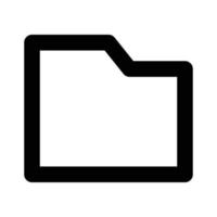 silhouette d'icône de dossier de fichiers vecteur