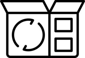 conception d'icône de vecteur de cartons