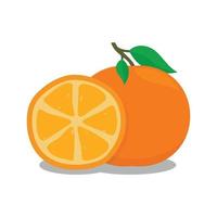 oranges de fruits. image de fruits orange. illustration de conception de vecteur de fruits orange. symbole de fruit orange. modèle de conception fraîche de fruits orange