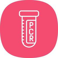 conception d'icône de vecteur de test pcr