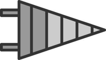 conception d'icône de vecteur de fanion