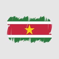 vecteur de brosse drapeau suriname