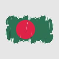 vecteur de brosse drapeau bangladesh