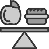 conception d'icône vectorielle alimentation équilibrée vecteur