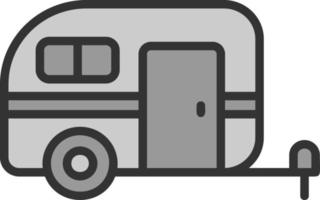 conception d'icône vecteur caravane