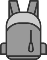conception d'icône de vecteur de sac d'école