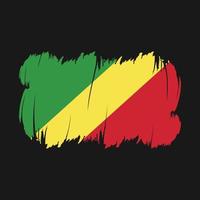 vecteur de brosse drapeau congo