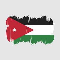 vecteur de brosse drapeau jordanie