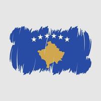 vecteur de brosse drapeau kosovo