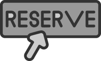 conception d'icône de vecteur de réservation