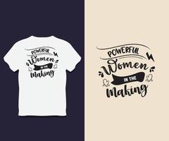 conception de t shirt typographie femme avec vecteur