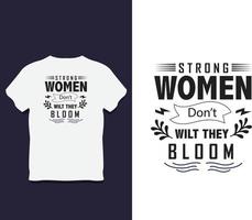 conception de t shirt typographie femme avec vecteur