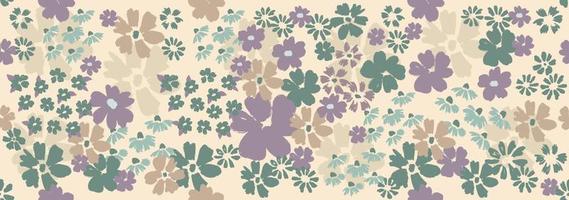 fond floral pour textile, maillot de bain, couvertures de motifs, surface, papier peint, emballage cadeau. vecteur