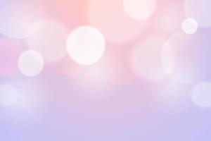 abstrait bokeh violet et rose. fond d'écran à effet de lumière flou doux. toile de fond vectorielle rêveuse avec espace de copie pour le texte. fête pastel belle bulle bokeh arrière plan vecteur