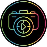 conception d'icône vectorielle de prises de vue de caméra vecteur