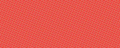 modèle sans couture de mur de brique diagonale rouge vecteur