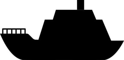 silhouette de navire pour la mer. vecteur