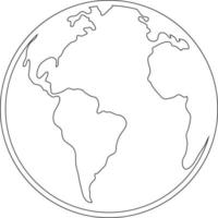 icône de globe terrestre. vecteur