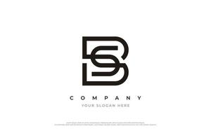 lettre initiale logo sb ou vecteur de conception de logo monogramme bs