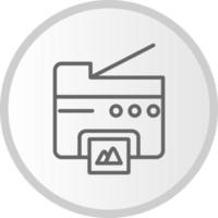 icône de vecteur de photocopieur