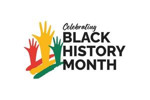 célébrer le mois de l'histoire des Noirs. illustration vectorielle conception graphique mois de l'histoire des noirs. vecteur